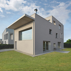 Double height Space, Glass Window, Farmhouse Reinterpretation.