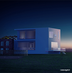 Old + New, Single family house, Restoration, Project, Rendering.