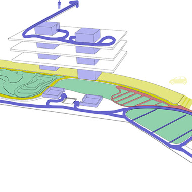Museo d’Arte Contemporanea, Concorso Internazionale, Rendering, Progetto.